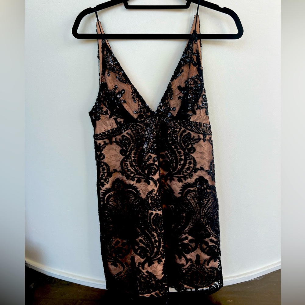 Stunning beaded FREE PEOPLE short cocktail dress